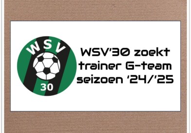 Prikbord: WSV’30 zoekt trainer G-Team