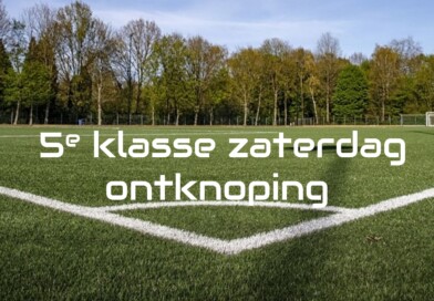 Ontknoping 5e klasse zaterdag